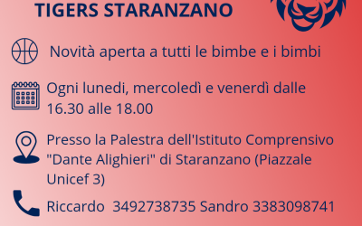 Nuovo centro Minibasket – TIGERS STARANZANO